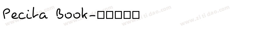 Pecita Book字体转换